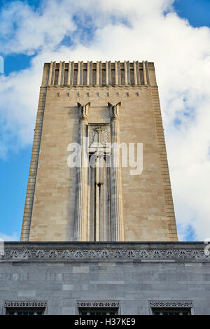 L'arbre de ventilation tunnel Mersey à Liverpool Banque D'Images