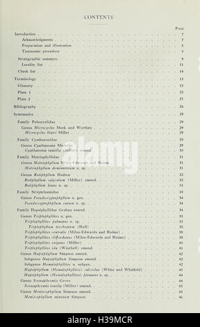 Les coraux de l'Chouteau et des formations de la région de la vallée du Mississippi BHL404 Banque D'Images