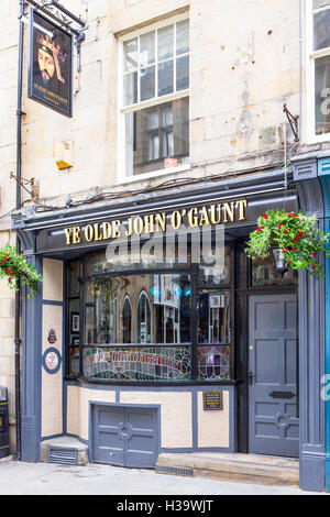 Ye Olde Jon O' Gaunt pub à Lancaster UK Banque D'Images