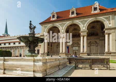 Palais Wallenstein à Prague, République tchèque. Banque D'Images