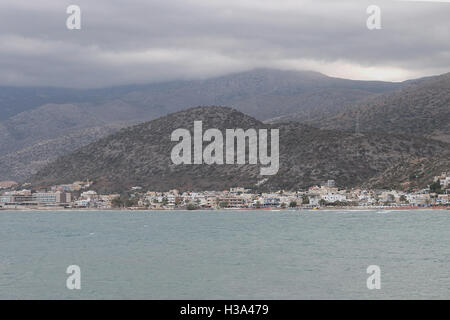 Vues de Stalida Stalis Crete Grèce Banque D'Images