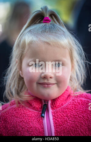 Portrait de jeune fille de l'Islande, Islande Banque D'Images