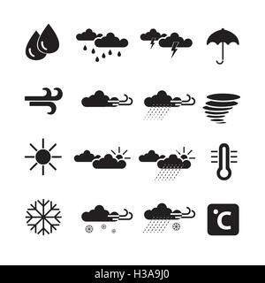 Vecteur météo,icon set Illustration de Vecteur