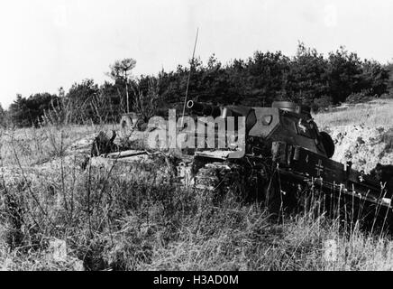 L'allemand Panzer IV au cours de la campagne de l'Ouest, 1940 Banque D'Images