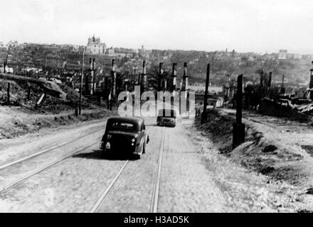 Smolensk après avoir été prise par la Wehrmacht, 1941 Banque D'Images