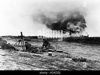 Lance-grenades squad allemand sur le front de l'Est, 1941 Banque D'Images