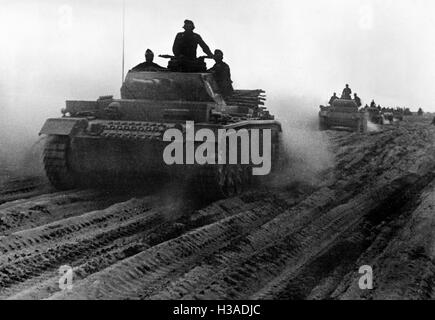 Panzer III de la Wehrmacht sur le front de l'Est, 1941 Banque D'Images