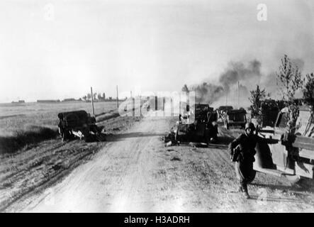 Route de l'avance de la Wehrmacht sur le front de l'Est, 1941 Banque D'Images
