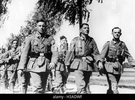 L'infanterie allemande au cours de l'avance sur le front de l'Est, 1941 Banque D'Images