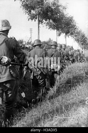 L'infanterie allemande au cours de l'avance sur le front de l'Est, 1941 Banque D'Images