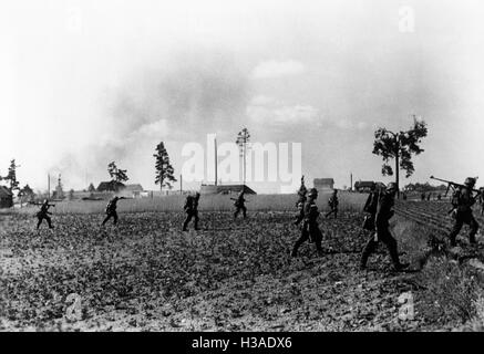 L'infanterie allemande au cours de l'avance sur le front de l'Est, 1941 Banque D'Images