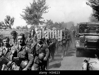 Colonnes de la Wehrmacht sur le front de l'Est, 1941 Banque D'Images