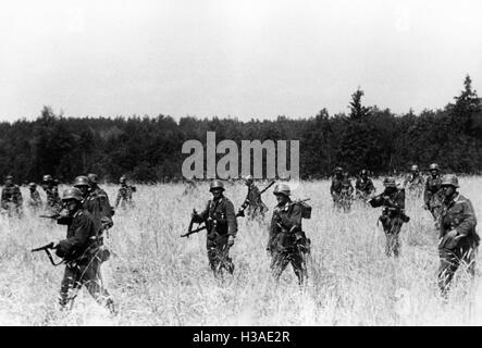 L'infanterie allemande attaque sur le front de l'Est, 1941 Banque D'Images