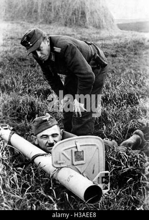 Prussien de l'Volkssturm membres, lors d'une formation, 1944 Banque D'Images