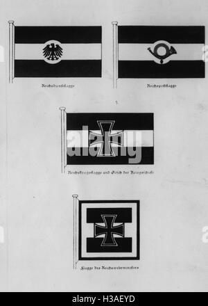 Drapeau Nazi illustration, 1933 Banque D'Images