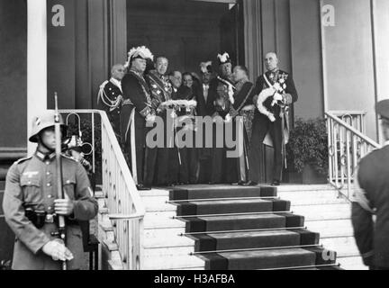 Réception diplomatique dans le palais présidentiel à Berlin, 1934 Banque D'Images