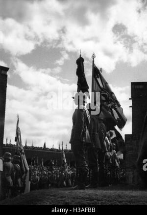 Funérailles de Paul von Hindenburg à Tannenberg, 1934 Banque D'Images