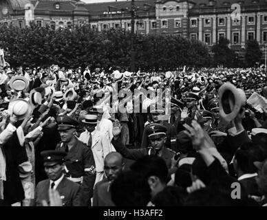 Les membres HJ mars à Tokyo, 1938 Banque D'Images