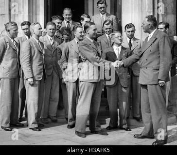 Les responsables de la jeunesse d'Hitler à Londres, 1936 Banque D'Images