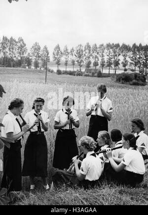 Camp d'été de la BDM-Werk Glaube und Schoenheit (BDM-travail, la foi et la beauté de la société), 1939 Banque D'Images