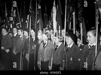 Rallye Jeunesse hitlérienne dans le Lustgarten de Berlin, 1935 Banque D'Images