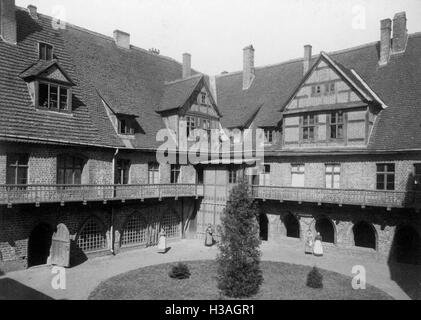 Avant Arrière de l'abbaye dans l'Heiligengrabe Monastère, autour de 1910 Banque D'Images