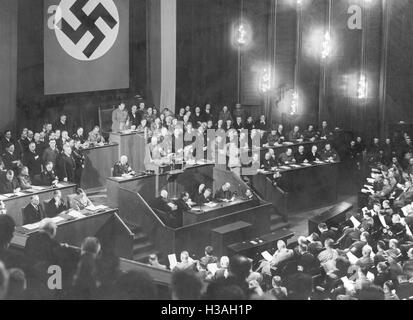 Frick's discours à l'anniversaire de la prise du pouvoir, 1934 Banque D'Images