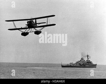 Hydravions et destructeur de la Kriegsmarine, 1939 Banque D'Images