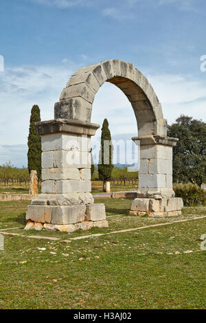 Arc romain. Cabanes. Castelló. Comunitat Valenciana. L'Espagne. Banque D'Images