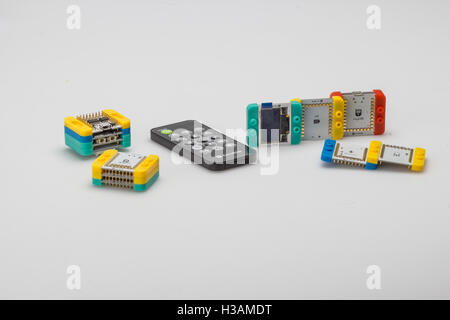 Cookie coloré et palettes de commande à distance Banque D'Images