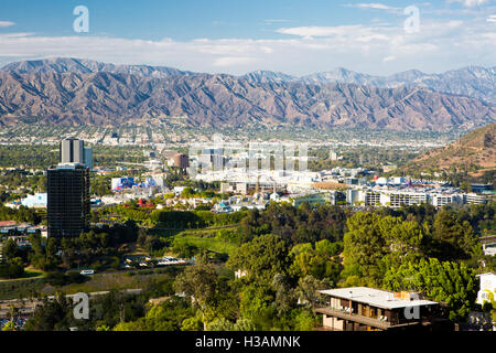 Los Angeles, USA - 6 juillet : une vue sur Burbank sur une chaude journée d'été claire Banque D'Images