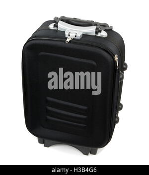 Valise de voyage sur le livre blanc Banque D'Images