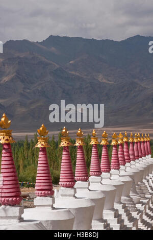 Au Monastère de stupas Thiske Banque D'Images