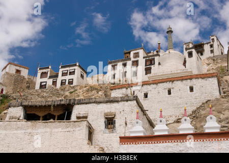 Monastère bouddhiste de Tikse. Banque D'Images