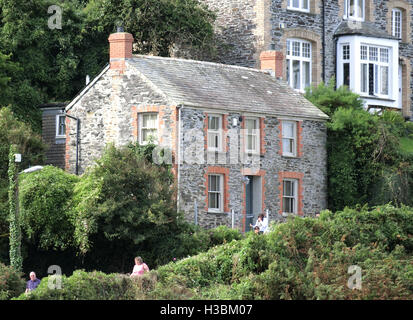 Fern Cottage, ( Doc Martin's TV Series ) la chirurgie, port Isaac, North Cornwall, England, UK Banque D'Images