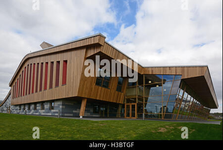 GSK Laboratoire neutre en carbone pour une Chimie Durable, Bâtiment dans Jubilee Campus, Université de Nottingham, Angleterre. Banque D'Images