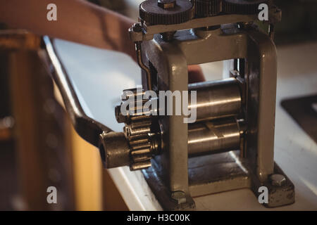 Close-up of hand rolling mill Banque D'Images