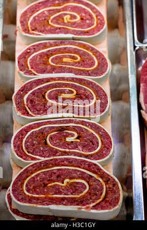 Émincer les rouleaux en afficher Banque D'Images