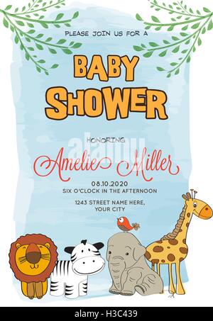 Beau bébé carte, format vectoriel Illustration de Vecteur