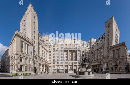 Ensemble de bureaux dans le centre de Liverpool appelée Exchange les bâtiments. Localement sous les drapeaux d'échange. Banque D'Images
