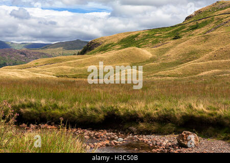 Peu d'Gatesgarthdale et Hause Gill à Borrowdale vers, Lake District, Cumbria, Angleterre Banque D'Images