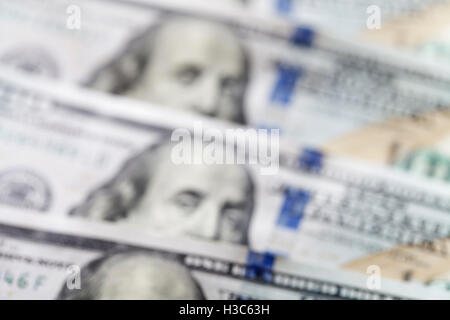 Nouvelle 100, le nouveau projet de loi 200 $ close-up, le système de protection Banque D'Images