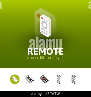 Icône Remote de styles Illustration de Vecteur