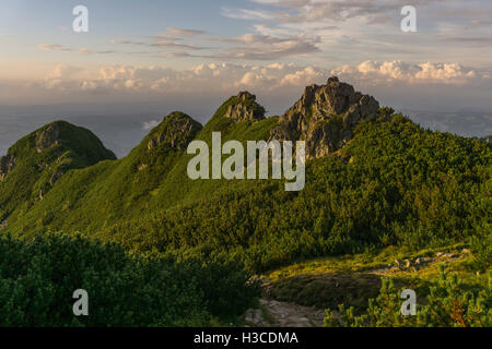 De beaux paysages de l'ouest des Tatras. Banque D'Images