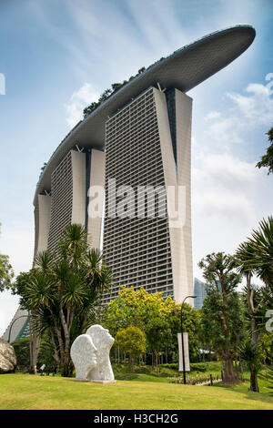 Singapour, Marina Bay Sands Resort de Gardens by the Bay Banque D'Images