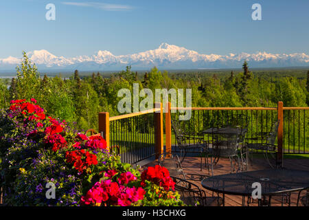 Talkeetna Alaskan Lodge, Talkeetna, Alaska. Banque D'Images