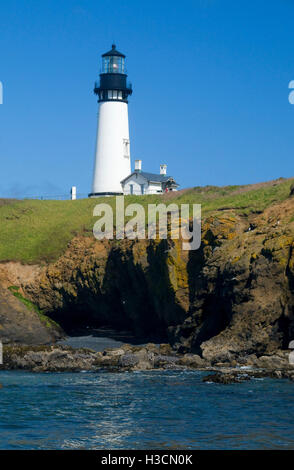 Yaquina Head Lighthouse, Yaquina Head zone naturelle exceptionnelle, Newport, Oregon Banque D'Images