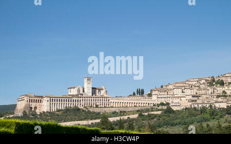 Paysage d'assise en italie Banque D'Images