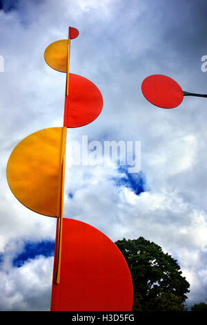 "Les quatre éléments" ('Détail') d'Alexander Calder, à l'extérieur du Musée d'Art Moderne (Moderna Museet), Stockholm, Suède Banque D'Images