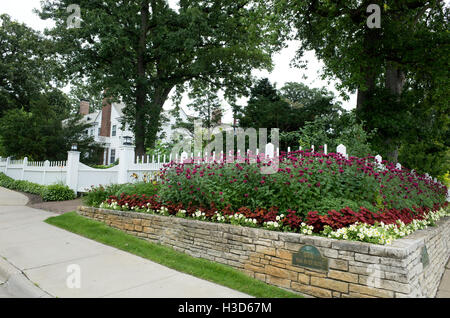 Jardin de l'Université du Minnesota Président Eastcliff accueil sur le Registre National des Endroits Historiques. St Paul Minnesota MN USA Banque D'Images